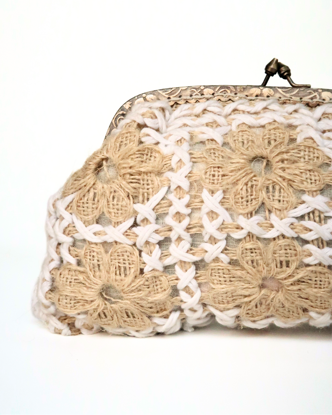 Natural Woven Clutch