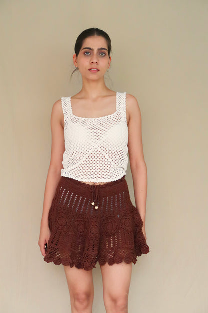 Crochet Flounce Skirt